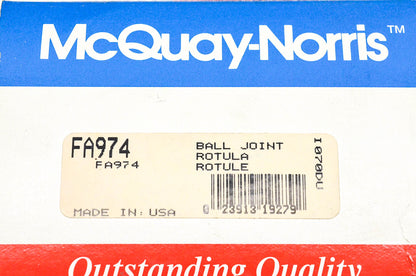 McQuay-Norris FA1628, K6291, 104106 Ball Joint Kit NOS