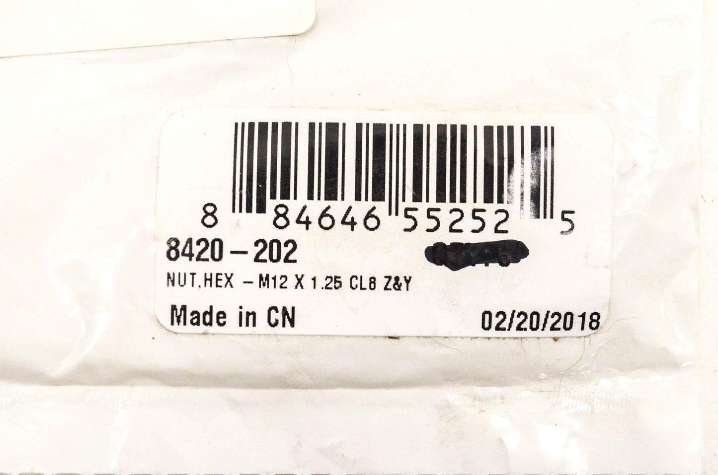 New OEM Arctic Cat 8420-202 Hex Nut M12 x 1.25 CL8 Z&Y NOS