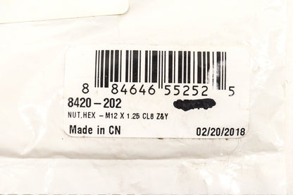 New OEM Arctic Cat 8420-202 Hex Nut M12 x 1.25 CL8 Z&Y NOS