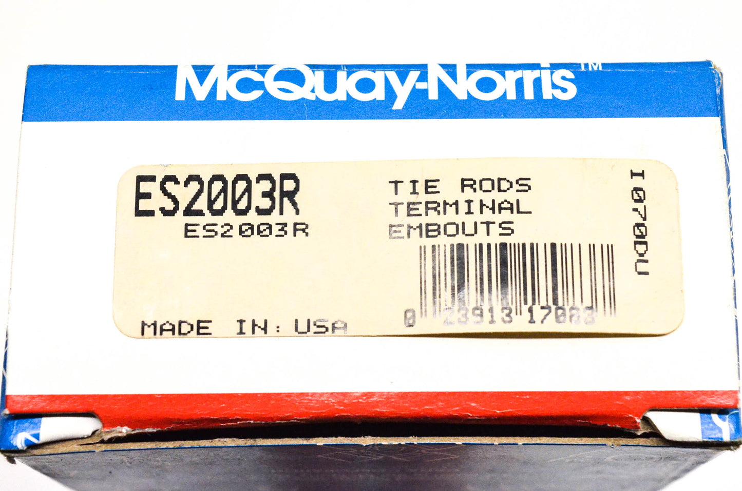 McQuay-Norris ES2003R Tie Rod End Kit for Pontiac Ventura Firebird NOS