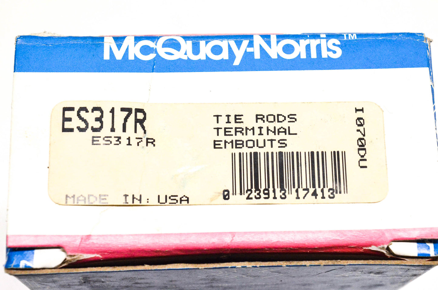 McQuay-Norris ES317R Inner Tie Rod End Kit NOS