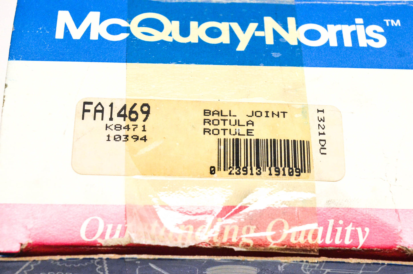 McQuay-Norris FA1469, K8471, 10394 Ball Joint Kit NOS