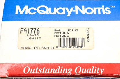 McQuay-Norris FA1776, K9635, 104177 Ball Joint Kit NOS