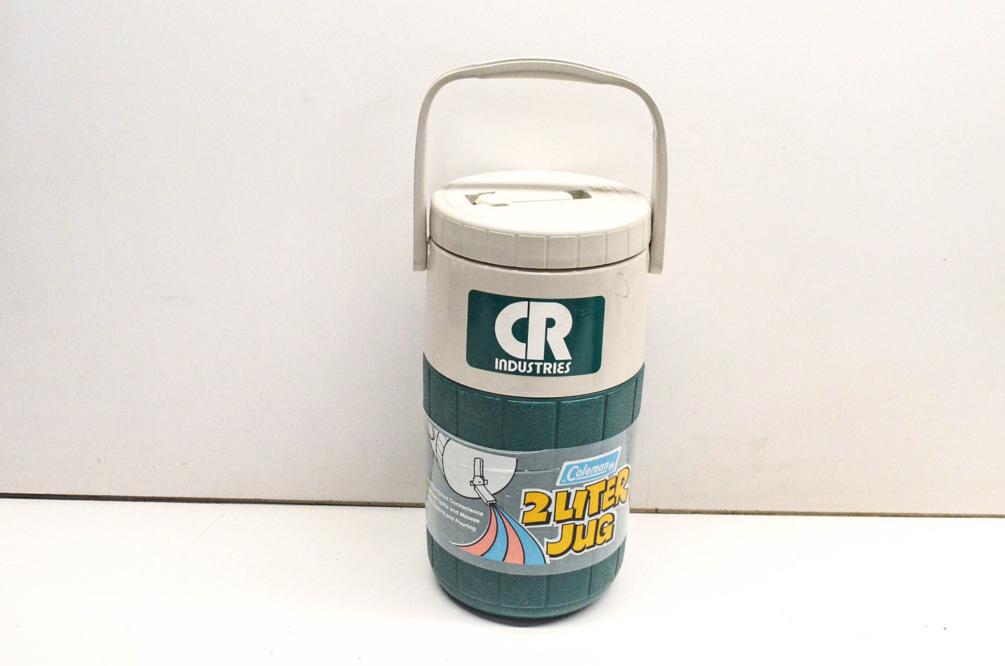 Coleman 5590A700, 5590A CR Industries 2 Liter Jug Teal NOS