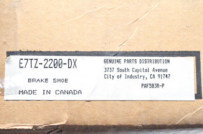 New OEM Ford E7TZ-2200-DX, PAF583R-P Brake Shoe Kit NOS