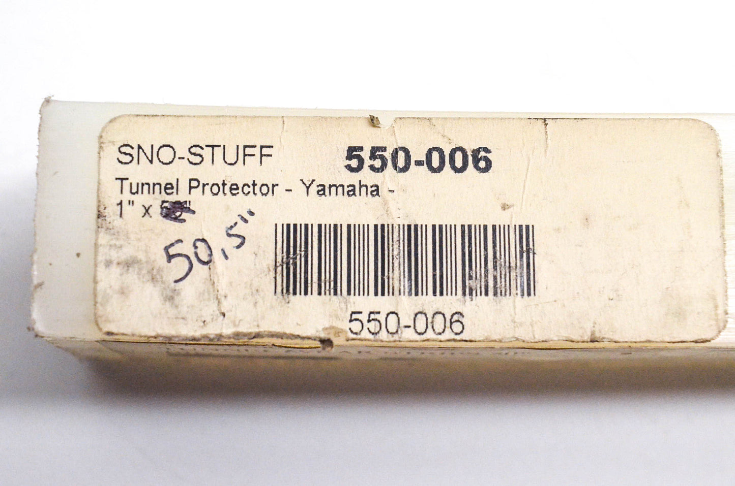 Sno Stuff 550-006 White Tunnel Protector Wear Strip 1"x51.5" NOS
