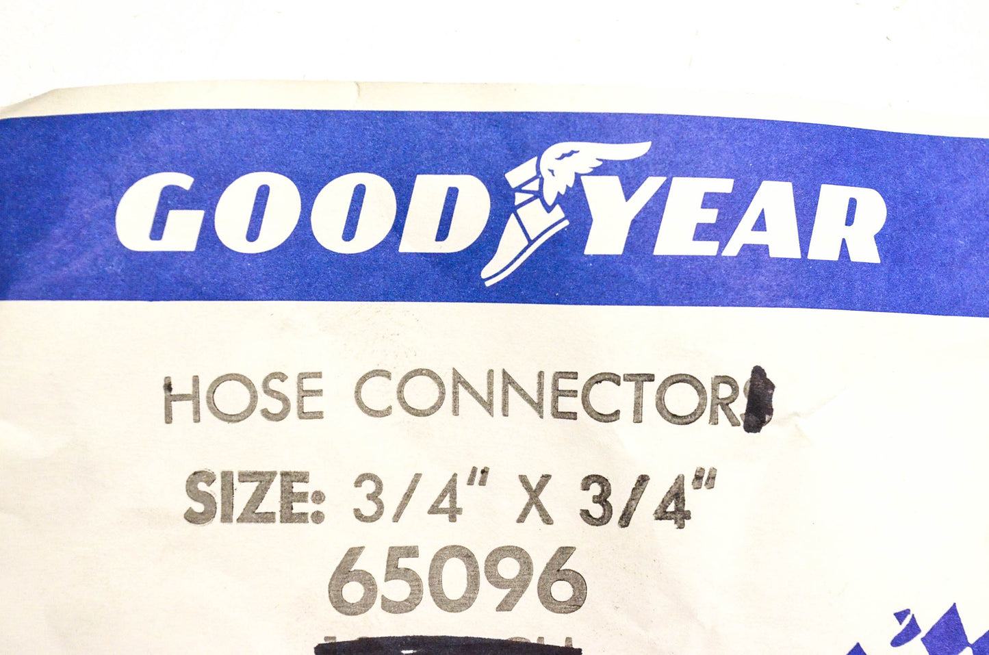 Goodyear 65096 Heater Hose Connector 3/4 x 3/4 NOS