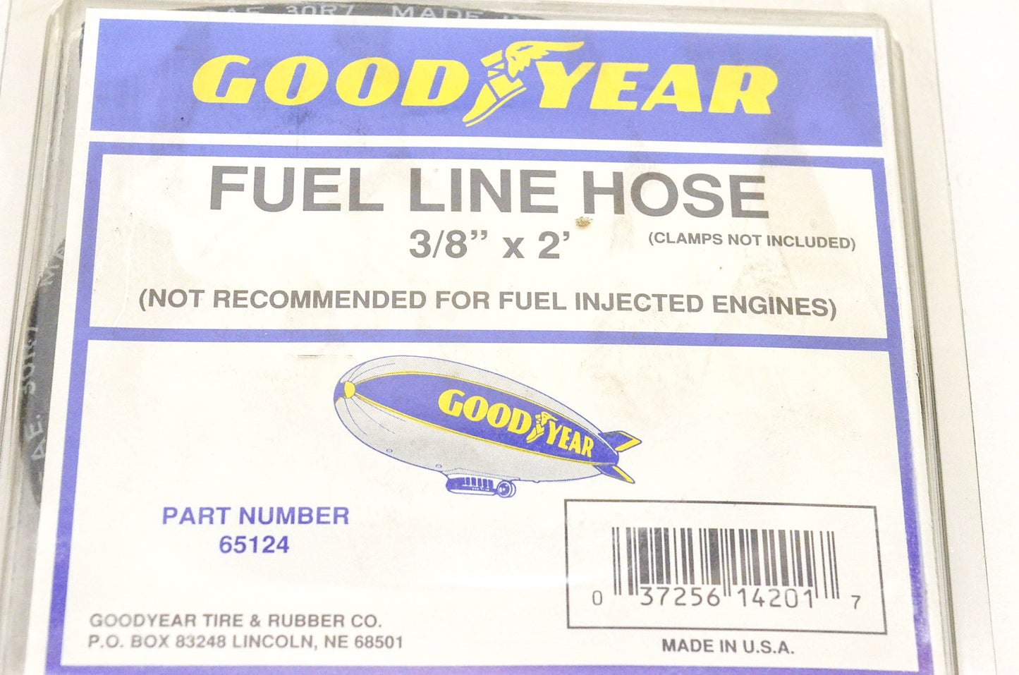 Goodyear 65124 Fuel Line Hose 3/8"x2' NOS