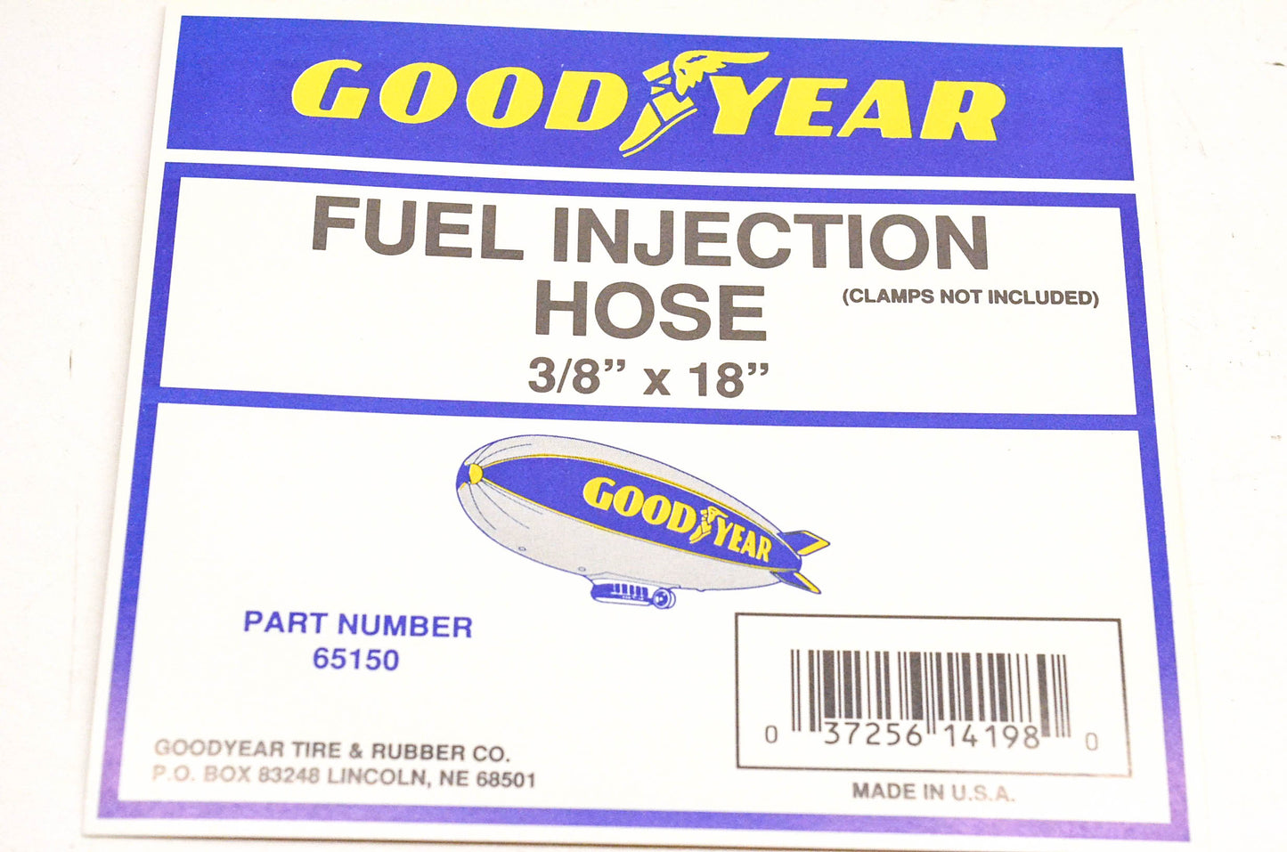 Goodyear 65150 Fuel Injection Line 3/8"x18" NOS