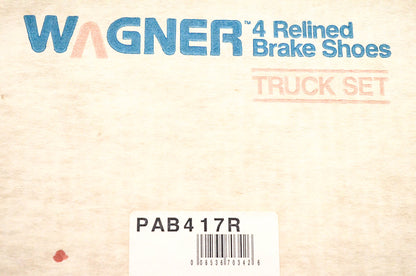 Wagner PAB417R Relined Brake Shoe Kit NOS