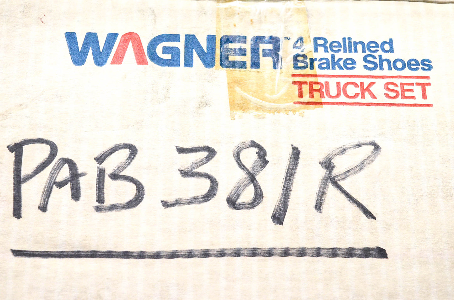 Wagner PAB381R Relined Brake Shoe Kit NOS