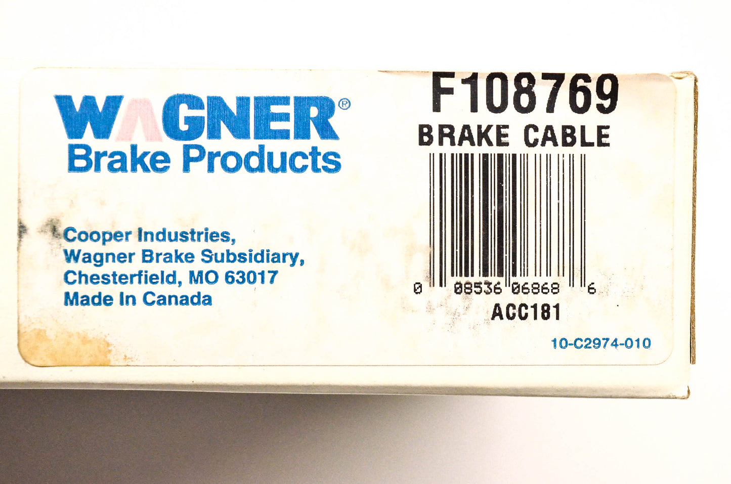Wagner F108769 Chevy GMC Brake Cable NOS