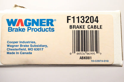 Wagner F113204 Brake Cable NOS