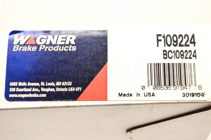 Wagner BC109224, F109224 Parking Brake Cable NOS