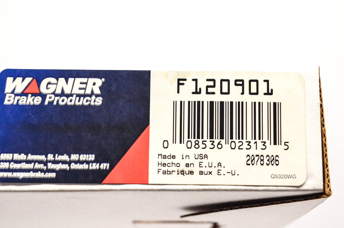 Wagner F120901 Brake Cable NOS
