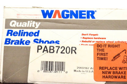 Wagner PAB720R Relined Brake Shoe Kit NOS