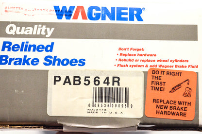 Wagner PAB564R Relined Brake Shoe Kit NOS