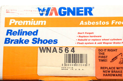 Wagner WNA564 Relined Brake Shoe Kit NOS