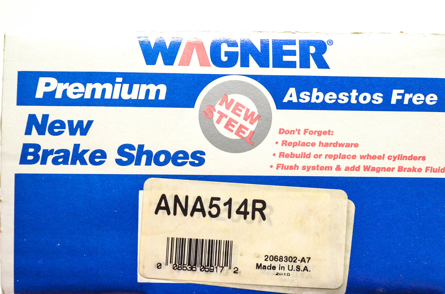 Wagner ANA514R Brake Shoe Kit NOS