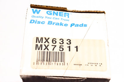 Wagner MX633, MX7511 Disc Brake Pad Kit NOS