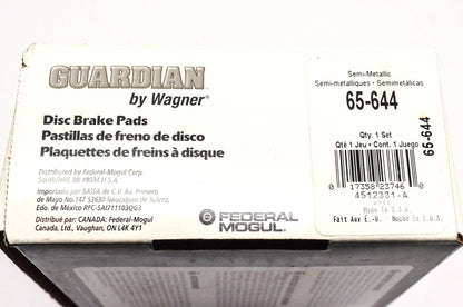 Wagner 65-644 Guardian Disc Brake Kit NOS