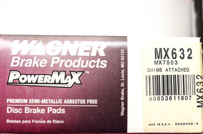 Wagner MX632, MX7503 PowerMax Disc Brake Kit NOS
