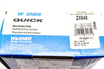 Wagner ZX648 Quick Stop Brake Shoe Kit NOS