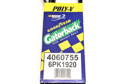 Goodyear 4060755, 6PK1920 Poly-V Belt Serpentine Gatorback NOS