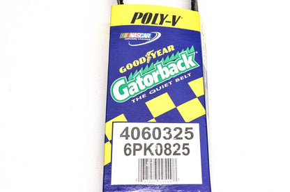Goodyear 4060325, 6PK0825 Poly-V Belt Serpentine Gatorback NOS