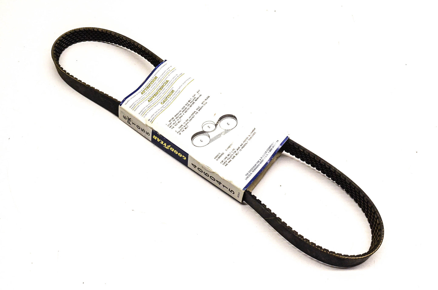 Goodyear 4060415, 6PK1055 Poly-V Belt Serpentine Gatorback NOS