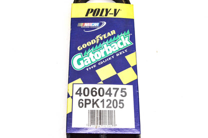 Goodyear 4060475, 6PK1205 Poly-V Belt Serpentine Gatorback NOS