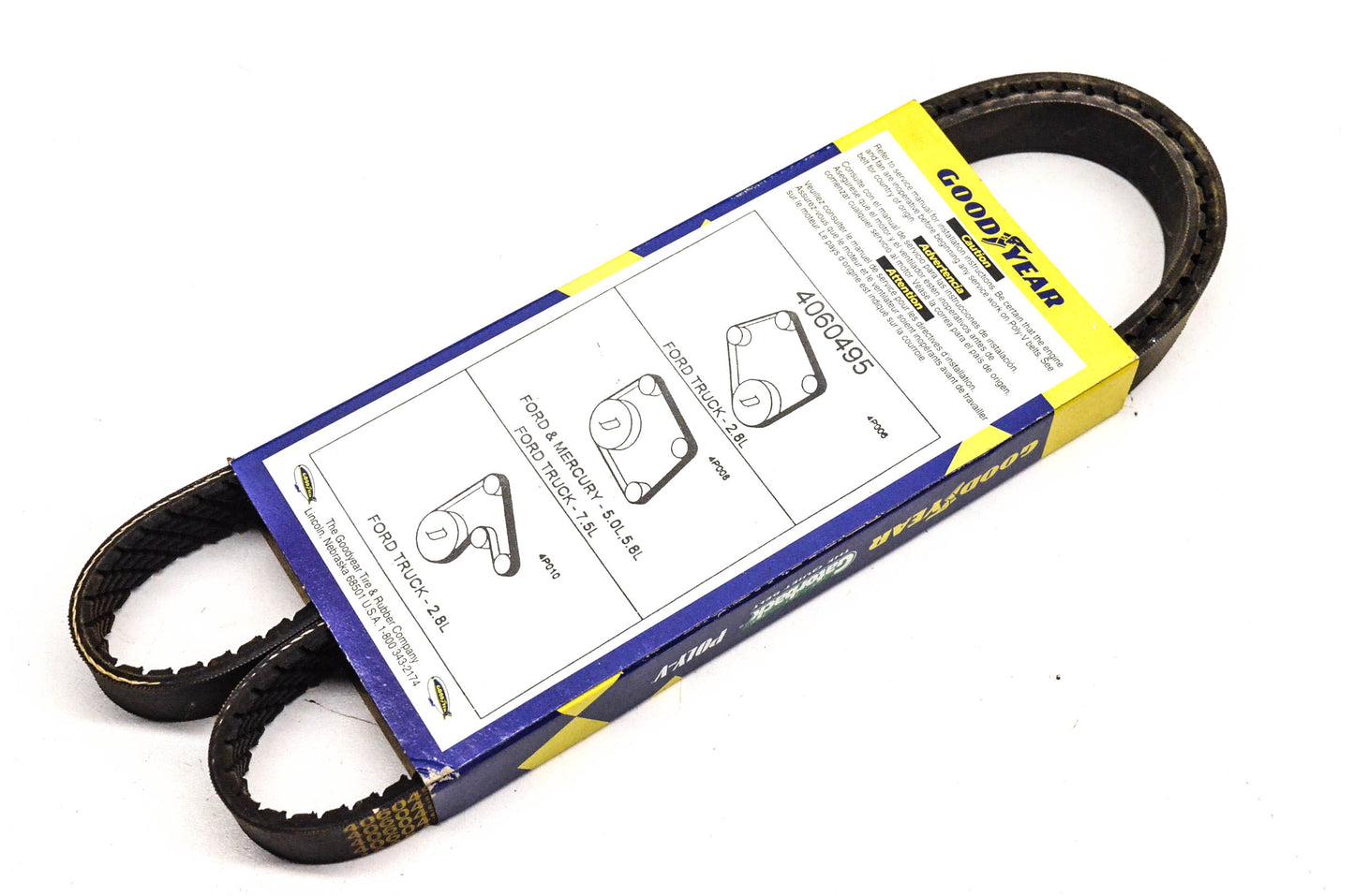 Goodyear 4060495, 6PK1255 Poly-V Belt Serpentine Gatorback NOS