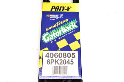 Goodyear 4060805, 6PK2045 Poly-V Belt Serpentine Gatorback NOS