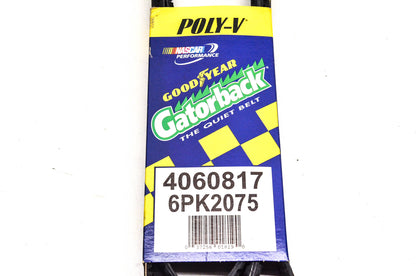Goodyear 4060817, 6PK2075 Poly-V Belt Serpentine Gatorback NOS