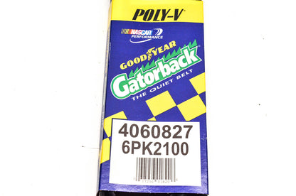 Goodyear 4060827, 6PK2100 Poly-V Belt Serpentine Gatorback NOS