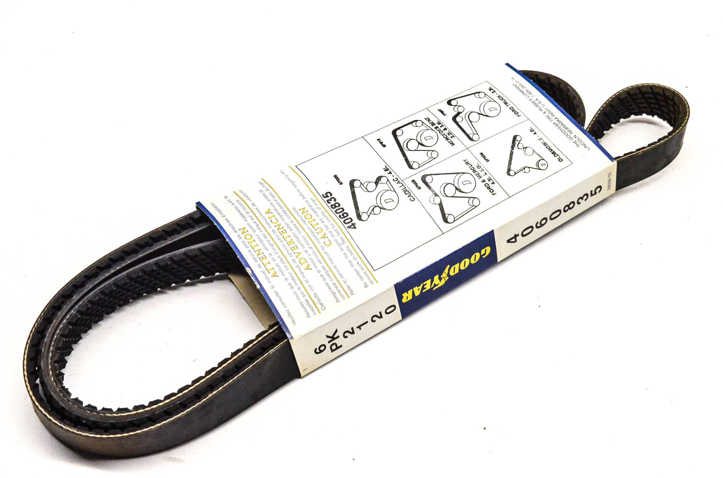 Goodyear 4060835, 6PK2120 Poly-V Belt Serpentine Gatorback NOS