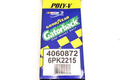 Goodyear 4060872, 6PK2215 Poly-V Belt Serpentine Gatorback NOS