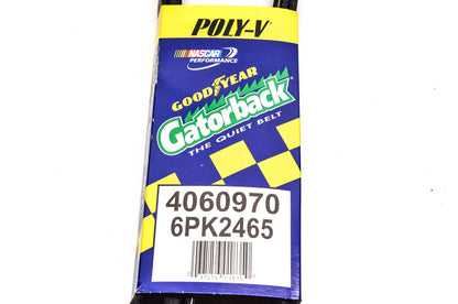 Goodyear 4060970, 6PK2465 Poly-V Belt Serpentine Gatorback NOS