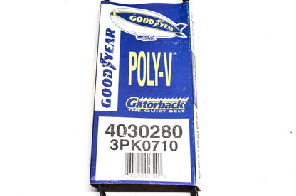 Goodyear 4030280, 3PK0710 Poly-V Belt Serpentine Gatorback NOS