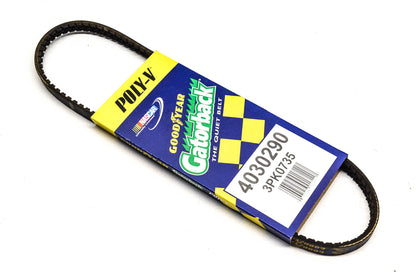 Goodyear 4030290, 3PK0735 Poly-V Belt Serpentine Gatorback NOS