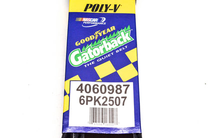 Goodyear 4060987, 6PK2507 Poly-V Belt Serpentine Gatorback NOS
