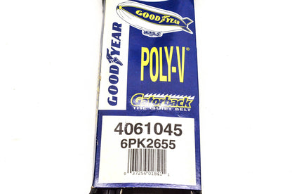 Goodyear 4061045, 6PK2655 Poly-V Belt Serpentine Gatorback NOS