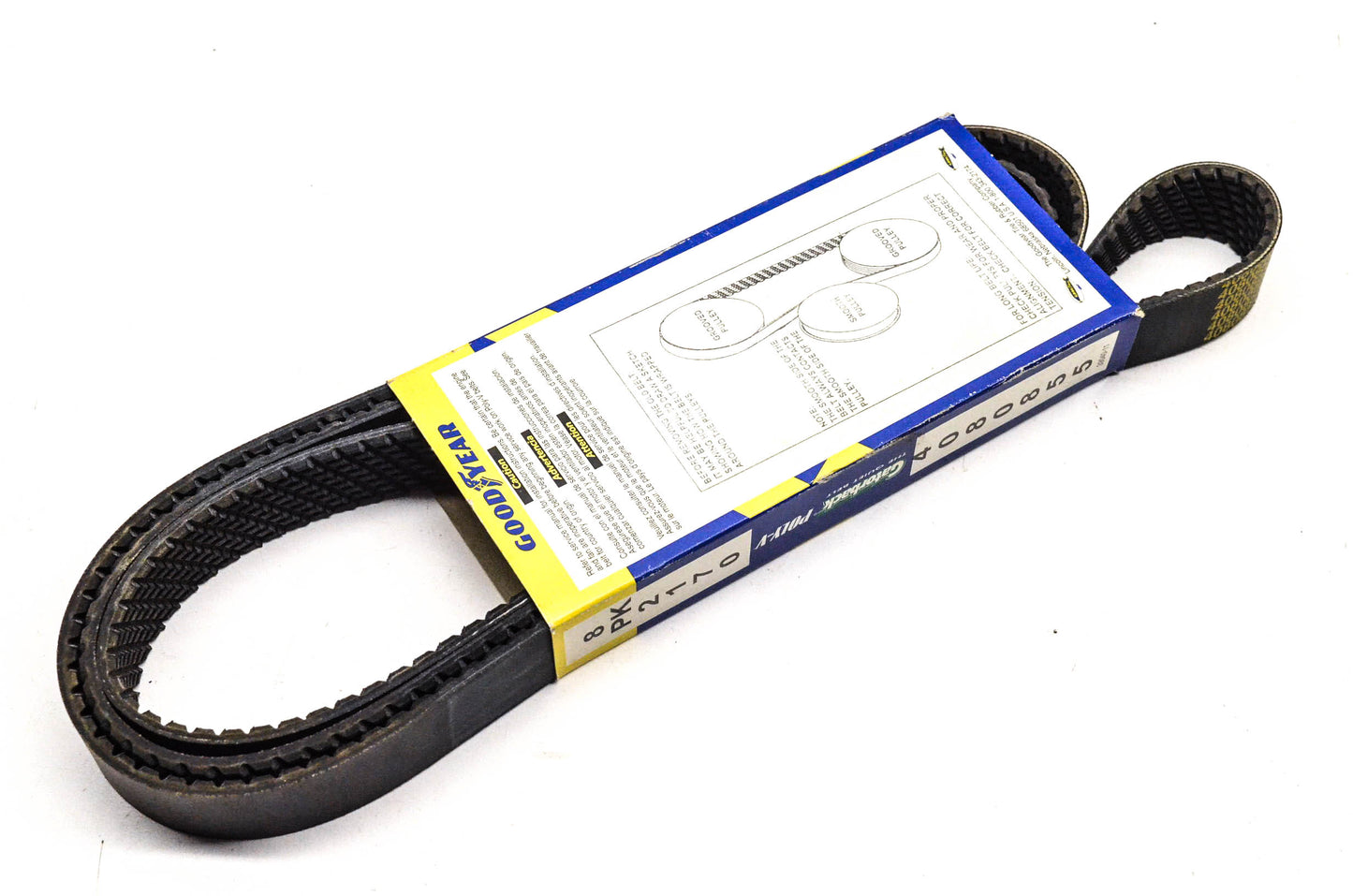 Goodyear 4080855, 8PK2170 Poly-V Belt Serpentine Gatorback NOS