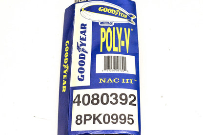 Goodyear 4080392, 8PK0995 Poly-V Belt Serpentine Gatorback NOS