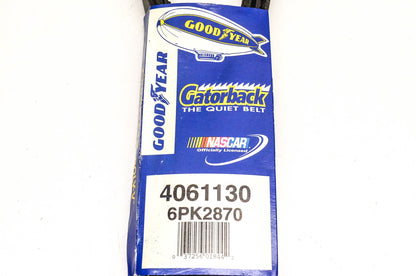 Goodyear 4061130, 6PK2870 Poly-V Belt Serpentine Gatorback NOS