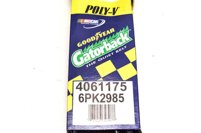 Goodyear 4061175, 6PK2985 Poly-V Belt Serpentine Gatorback NOS