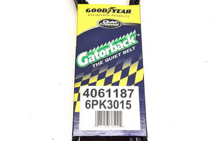 Goodyear 4061187, 6PK3015 Poly-V Belt Serpentine Gatorback NOS
