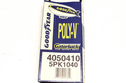 Goodyear 4050410, 5PK1040 Poly-V Belt Serpentine Gatorback NOS