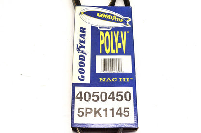 Goodyear 4050450, 5PK1145 Poly-V Belt Serpentine Gatorback NOS