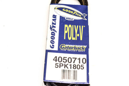 Goodyear 4050710, 5Pk1805 Poly-V Belt Serpentine Gatorback NOS